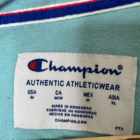 Champion Pullover Hoodie Sweatshirt - Womens Size Small S - Light Blue - Picture 6 of 6